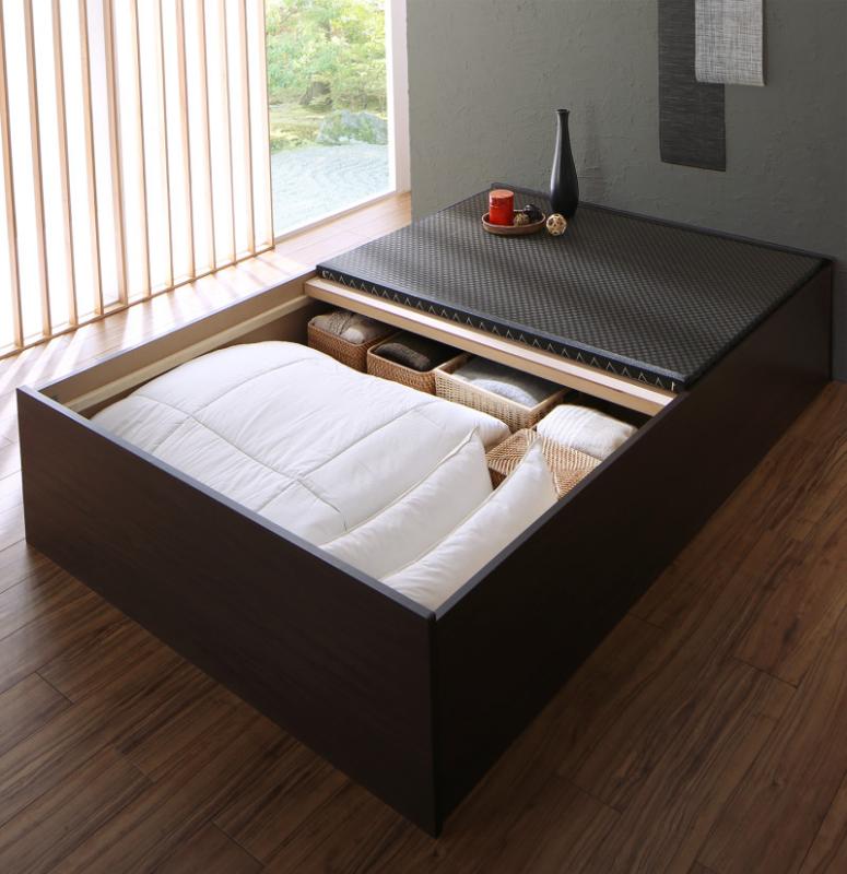 布団が収納できる・美草・小上がり畳ベッド 専用別売品（敷布団） シングル 寝具カラー アイボリー