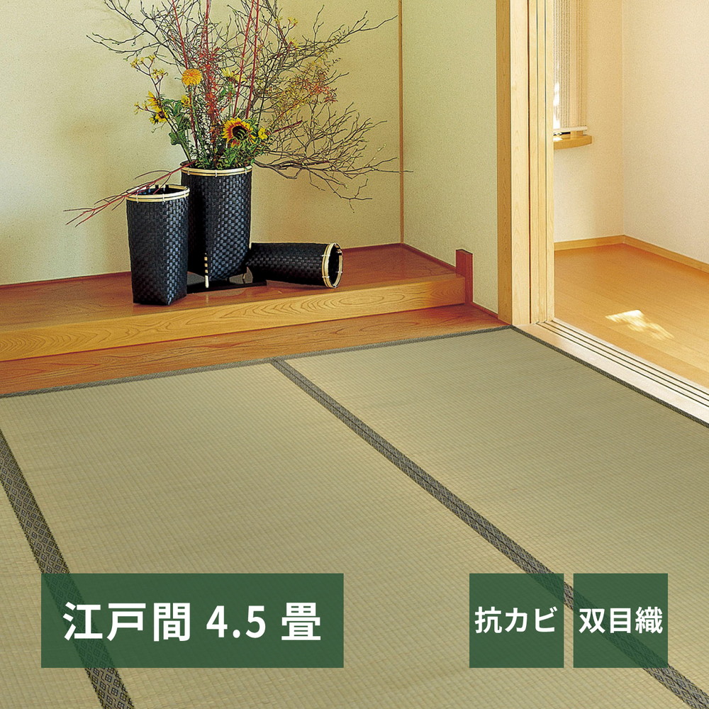 い草カーペット 柳川（やながわ） 江戸間 4.5帖（261×261） カラー グリーン